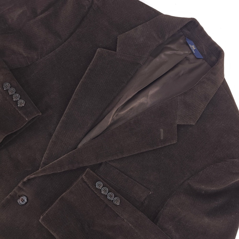 Brooks Brothers 346 Corduroy Sport Coat Brown Blazer 43R Career Classic Heritage